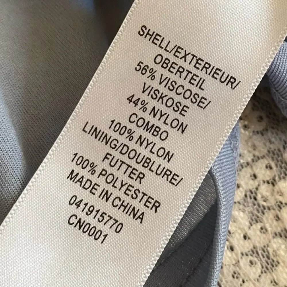 Adrianna Papell 41915770 Lace Short Dress Women's sz 8 Silver Gray Cocktail Prom - Picture 15 of 16